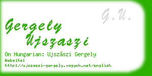 gergely ujszaszi business card